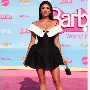 SHUSHU/TONG black off the shoulder mini dress size M